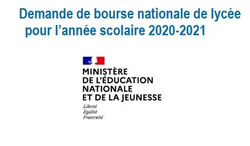 Demande de Bourse Lycée 2020-201